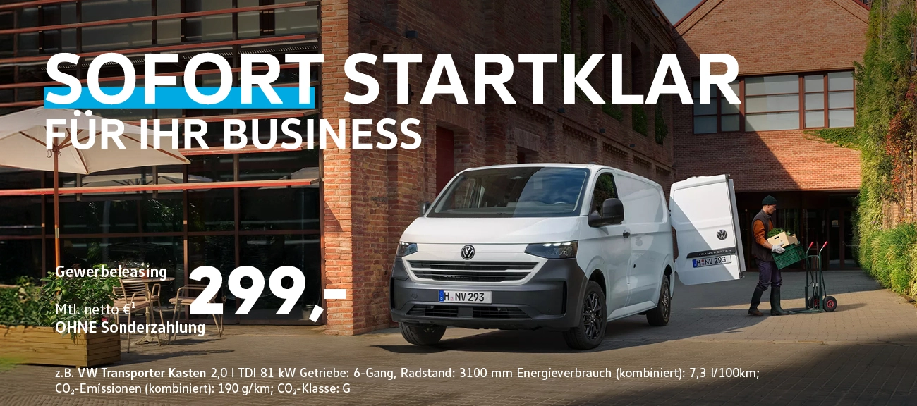 VW Transporter Sofort verfügbar