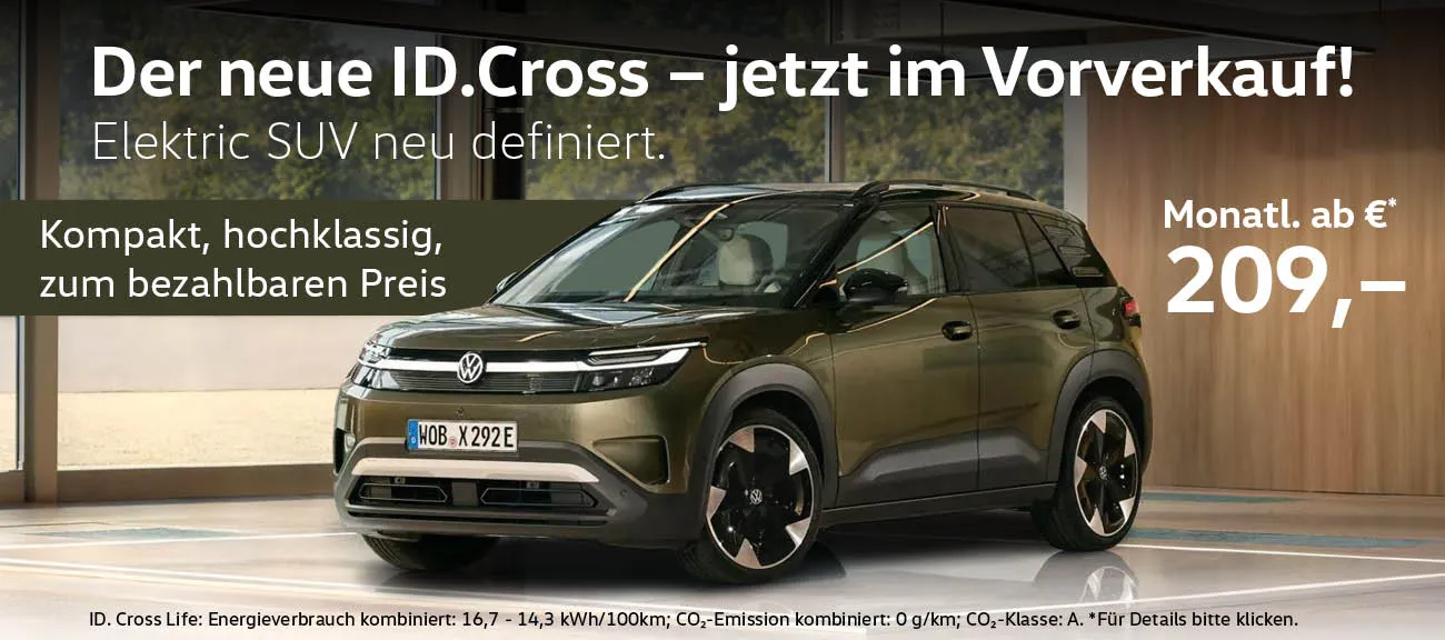 Slider neue VW ID. Cross