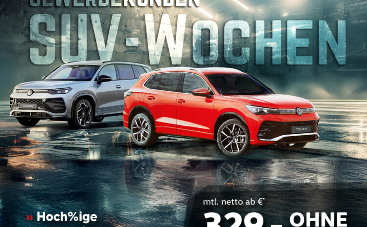  VW SUV Wochen für Gewerbekunden