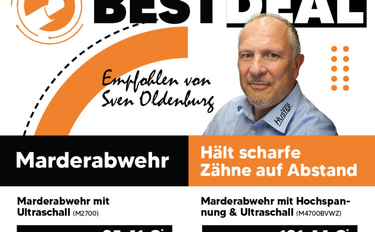  Angebot des Monats – Marderabwehr